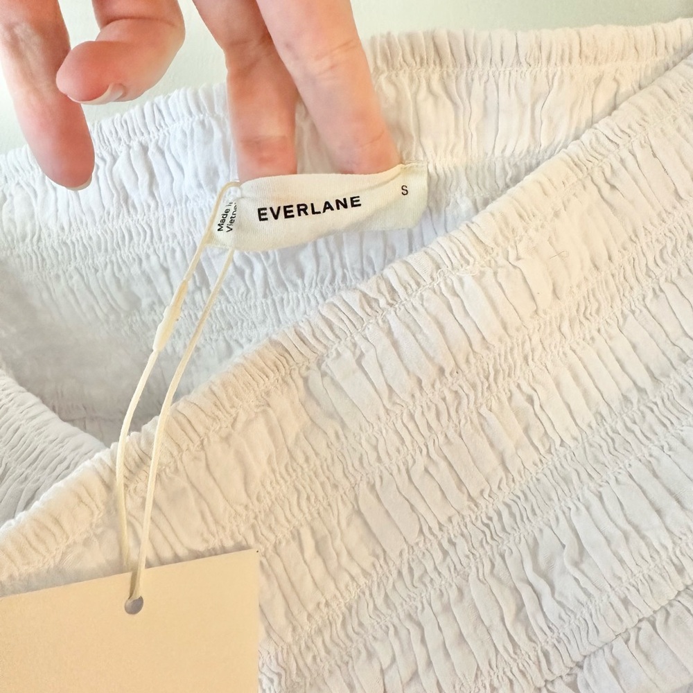 NWT Everlane Gauze Off the Shoulder Dress - Picture 7 of 10